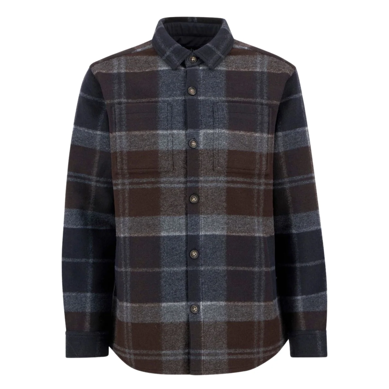 Barbour Chapter Tailored Check Overshirt - Grey - L
