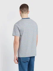Farah Danny Stripe T-Shirt - Blue - XL