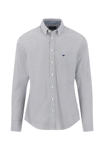 Fynch Hatton Graphic Flower B.D. Shirt - Beige - S
