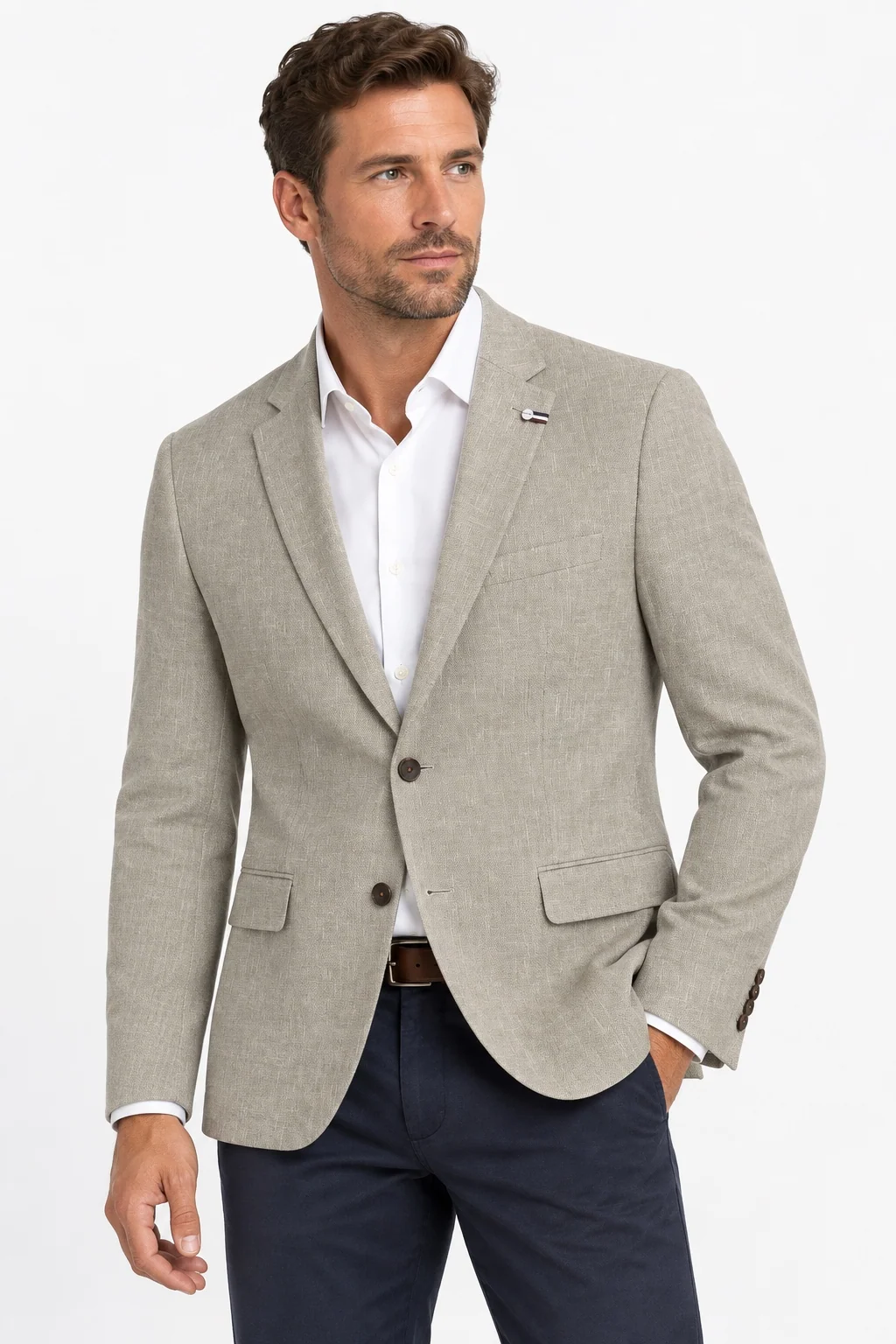 Bugatti Mens Stretch Sports Jacket - Beige - 46R
