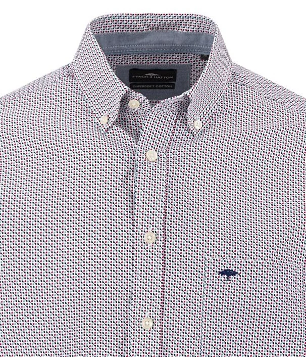 Fynch Hatton Graphic Flower B.D. Shirt - Pink - S