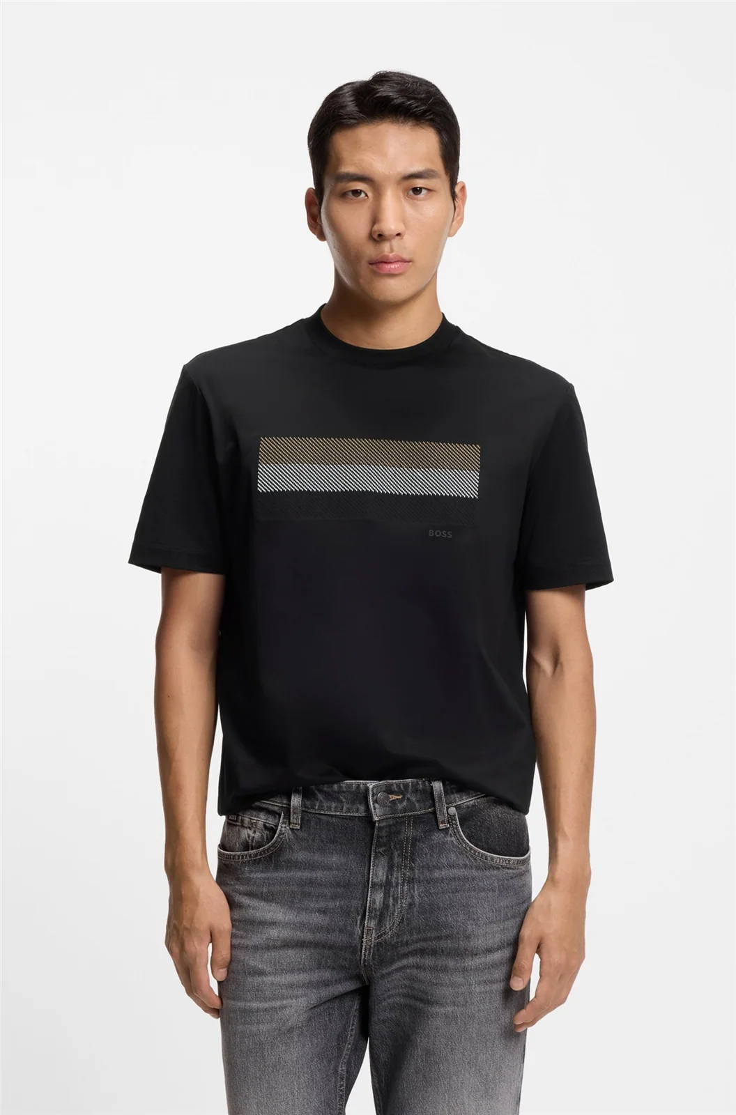 Boss C-Taut Stripe Artwork T-shirt - Black - L