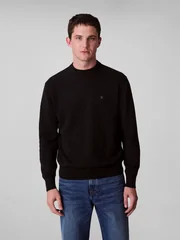 Calvin Klein Jeans Cotton Relaxed Sweatshirt - Black - S
