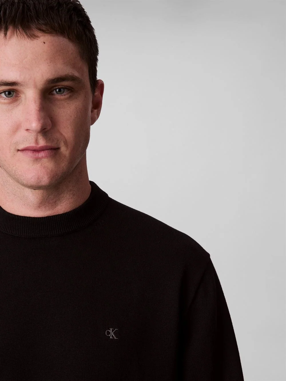 Calvin Klein Jeans Cotton Relaxed Sweatshirt - Black - S