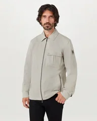 Belstaff Drome Overshirt Cement Grey - Grey - S