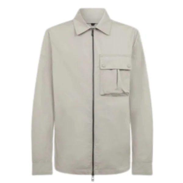 Belstaff Drome Overshirt Cement Grey - Grey - S