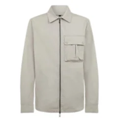 Belstaff Drome Overshirt Cement Grey - Grey - S