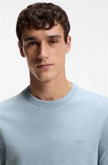 Boss Tegood Cotton T-shirt - Blue - M