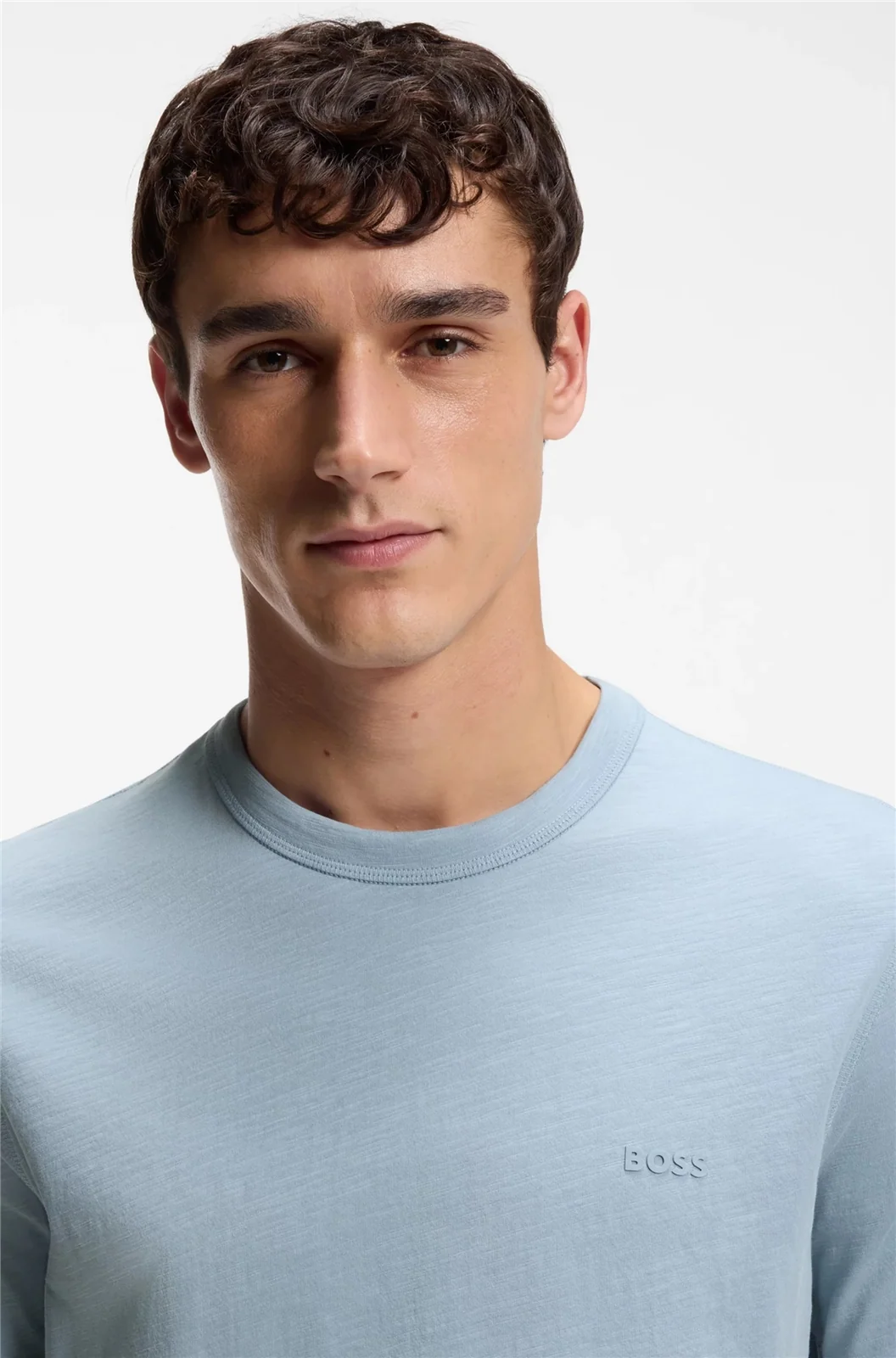 Boss Tegood Cotton T-shirt - Blue - M