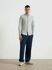 Farah Brewer Slim Fit Shirt - Jade Green - S
