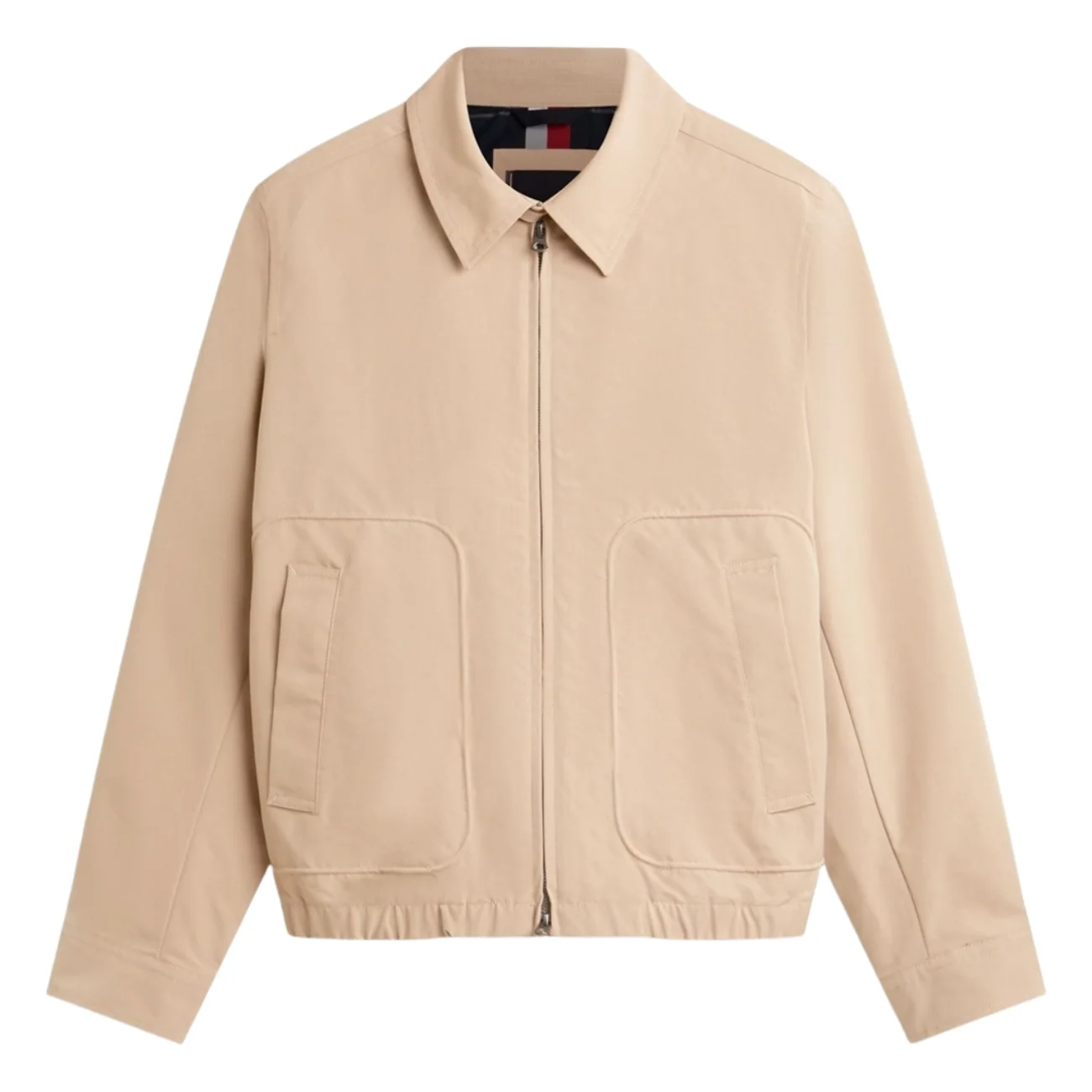 Tommy Hilfiger Packable Water Repellent Zip-Thru Ivy Jacket - Beige - 2XL