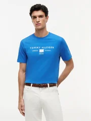 Tommy Hilfiger Brand Love Mono Logo T-shirt - Blue - S