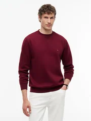 Tommy Hilfiger Essential Fleece Sweatshirt - Wine - S
