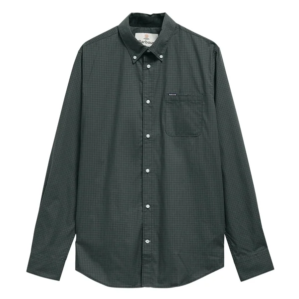 Barbour Harbourwall Tailored Gingham Shirt - Green - M