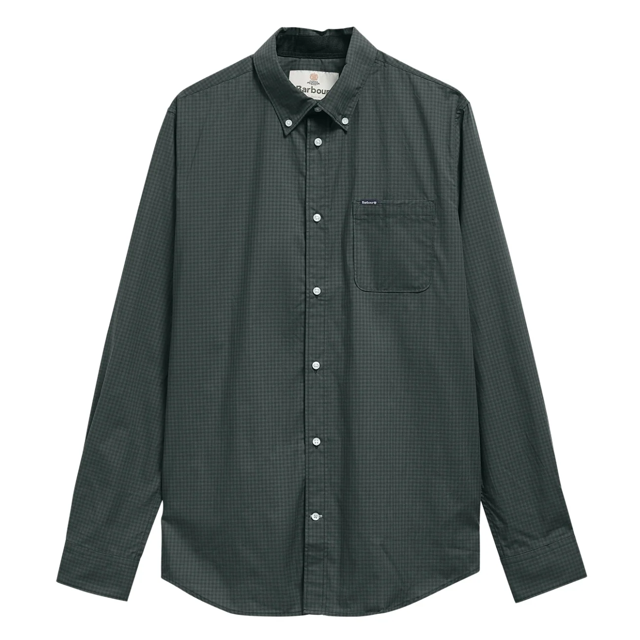 Barbour Harbourwall Tailored Gingham Shirt - Green - M