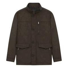Bugatti Suede Water-Repellent Jacket - Brown - 44R