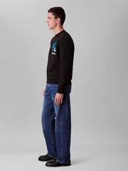 Calvin Klein Jeans Bauhaus Graphic Logo Sweatshirt - Black - XS