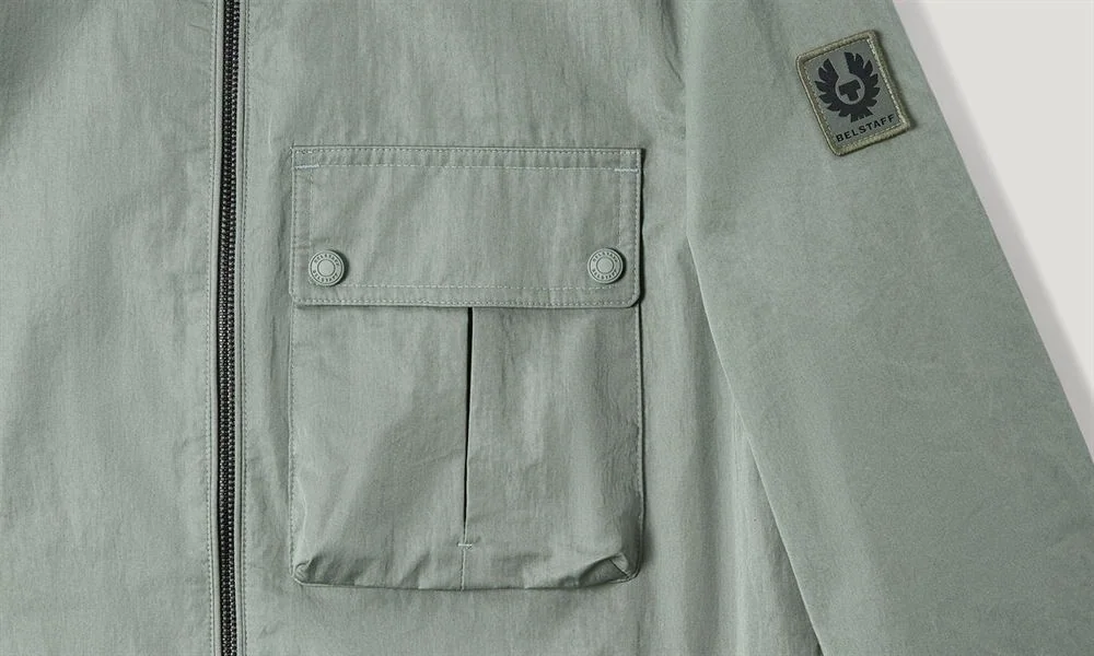 Belstaff Drome Overshirt Sage Green - Green - S