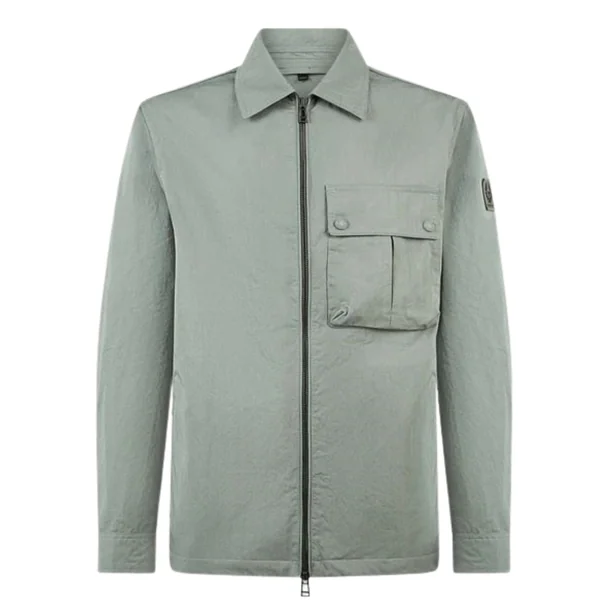 Belstaff Drome Overshirt Sage Green - Green - S