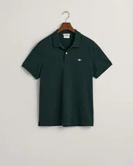 Gant Regular Shield Pique Polo Shirt - Green - 2XL