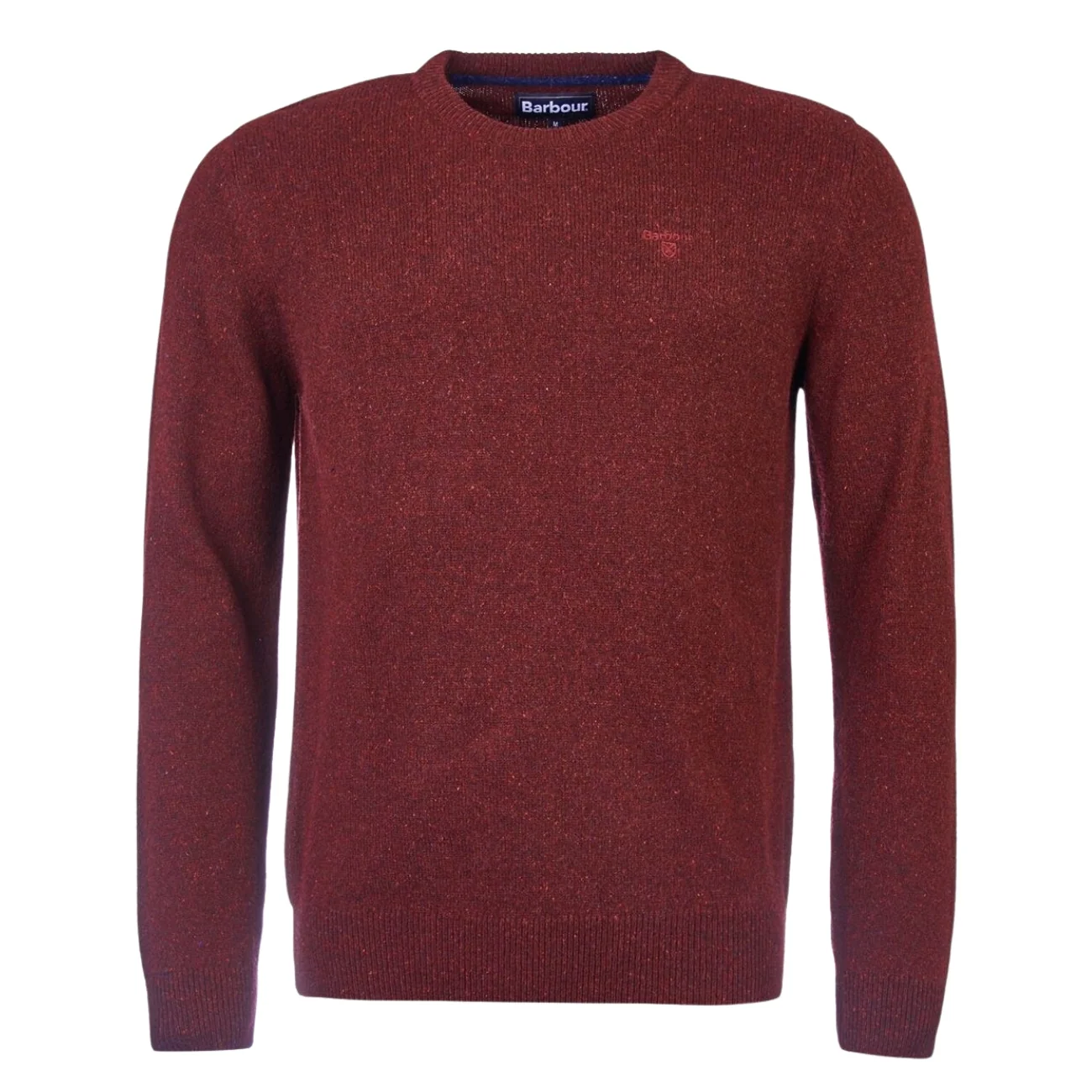 Barbour Essential Tisbury Crew Neck Sweater - Wine - L