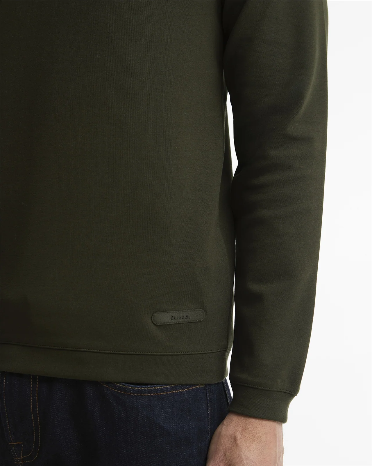 Barbour Guy Half Zip Sweatshirt - Green - M