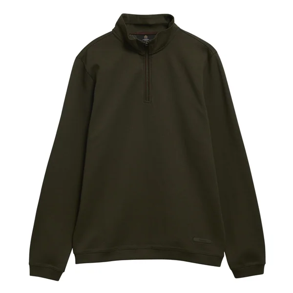 Barbour Guy Half Zip Sweatshirt - Green - M