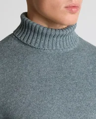 Remus Uomo Roll Neck Sweater - Blue - 2XL