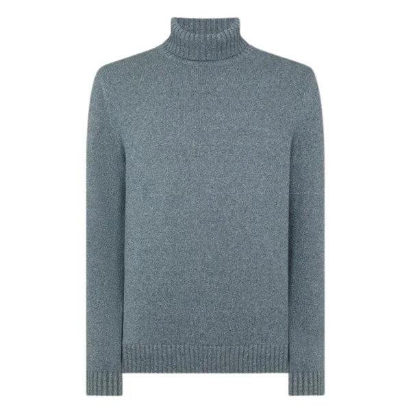 Remus Uomo Roll Neck Sweater - Blue - 2XL