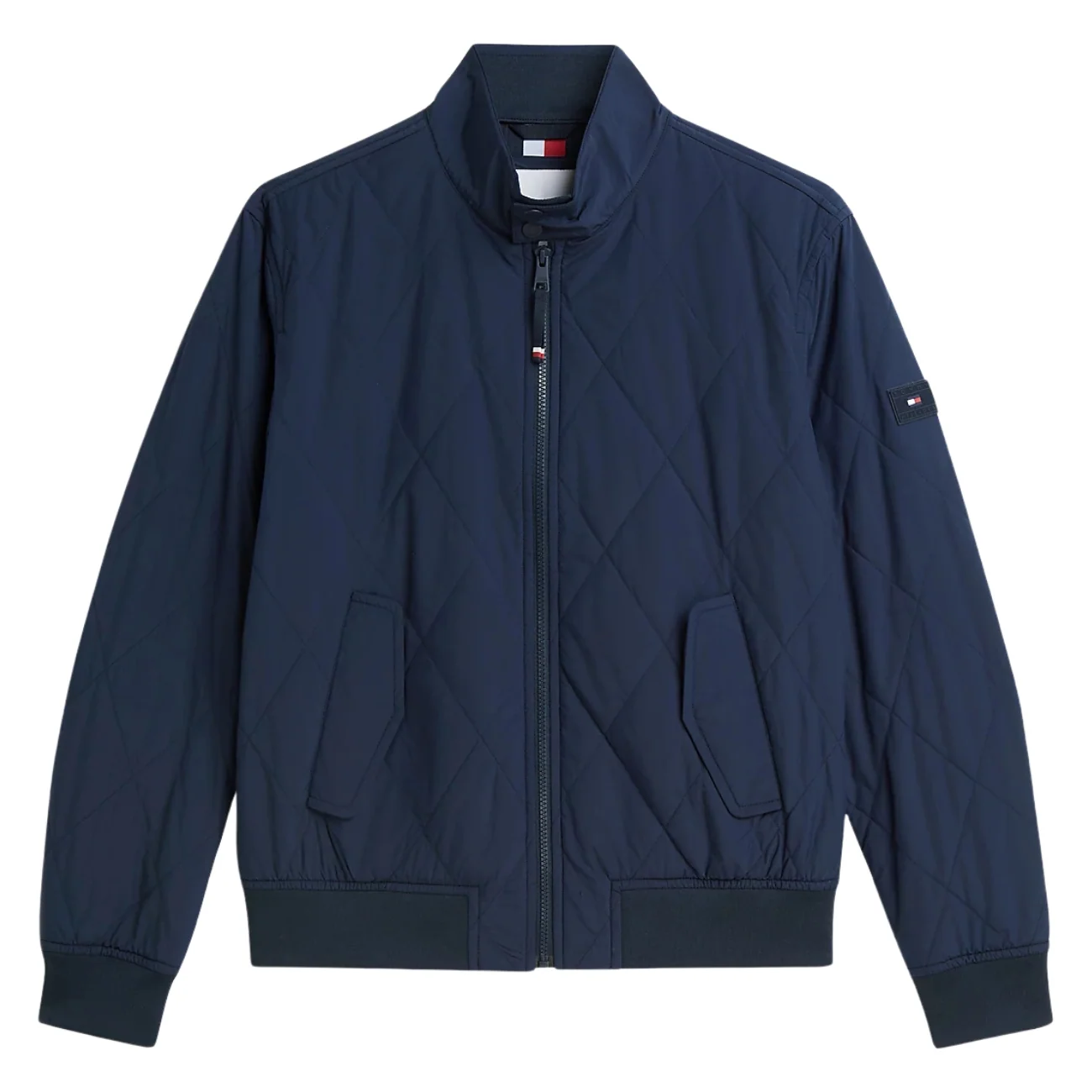 Tommy Hilfiger Water Repellent Packable Quilted Harrington Jacket - Navy - M