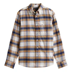 Tommy Hilfiger Hero Flannel Tartan Shirt - Beige - 2XL