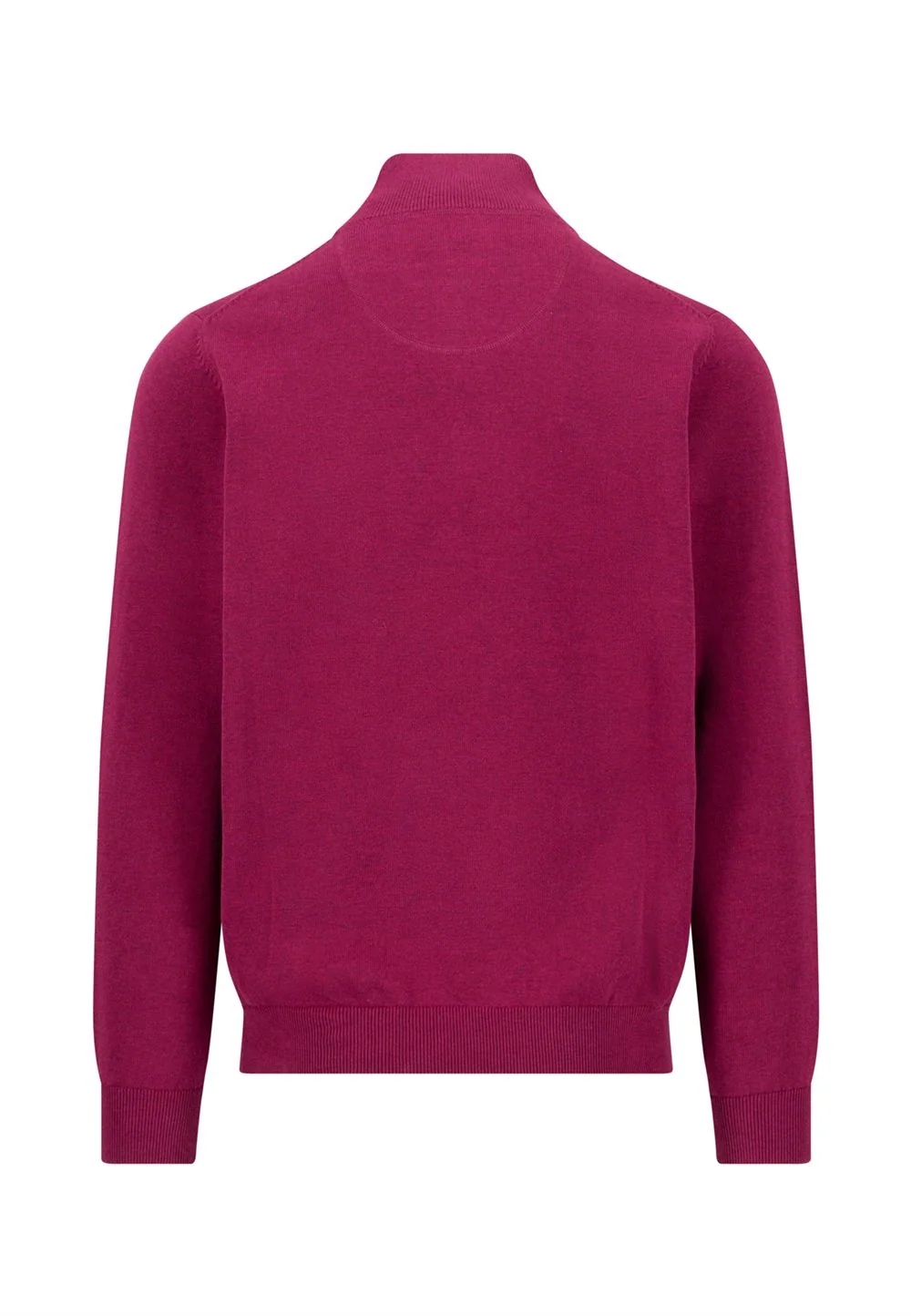 Fynch Hatton Troyer Quater Zip Superfine Sweater - Pink - 2XL