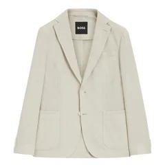 Boss C-Hanry Slim Fit Patterned Blazer - Beige - 42
