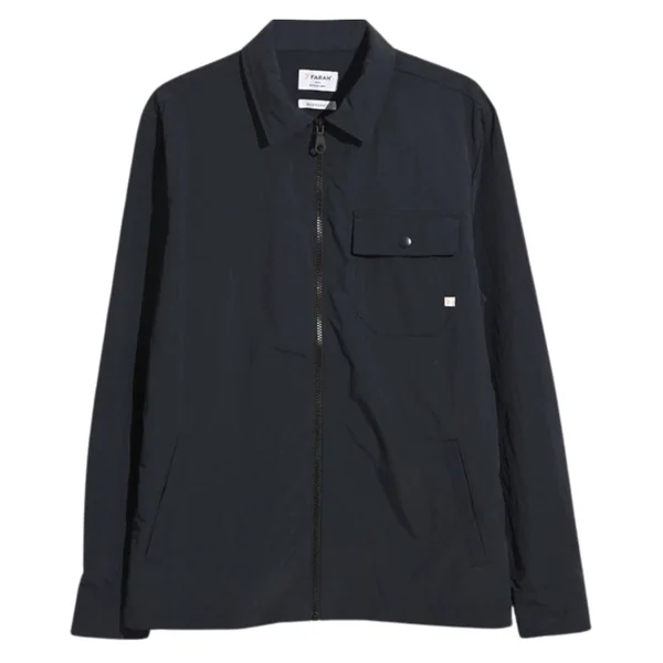Farah Holwick Zip Overshirt - Navy - L