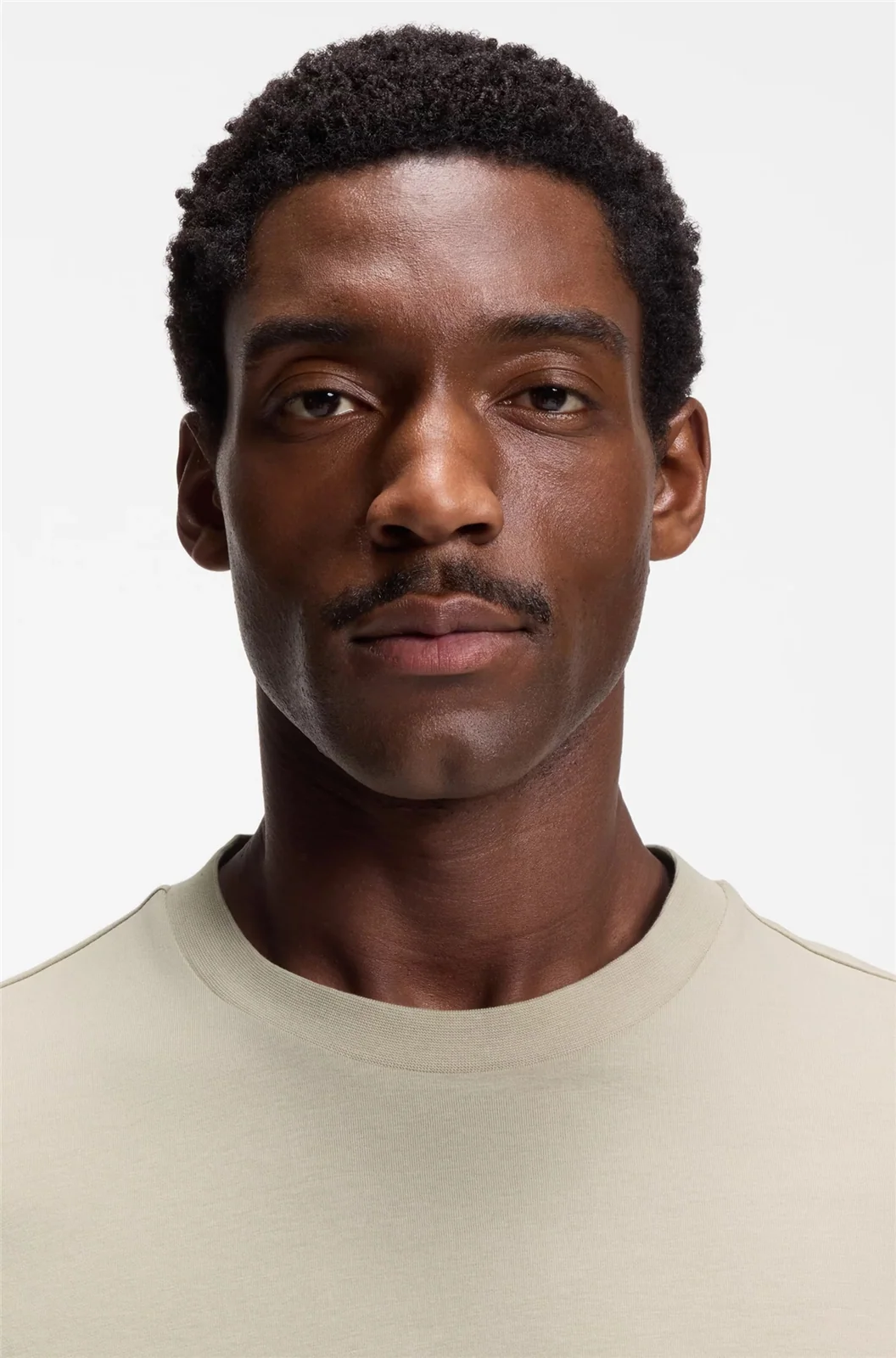 Boss Thompson Tipped Cotton-jersey T-shirt - Beige - XL