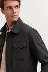 Bugatti Mens Jacket with Stand-up Collar - Navy - 40R