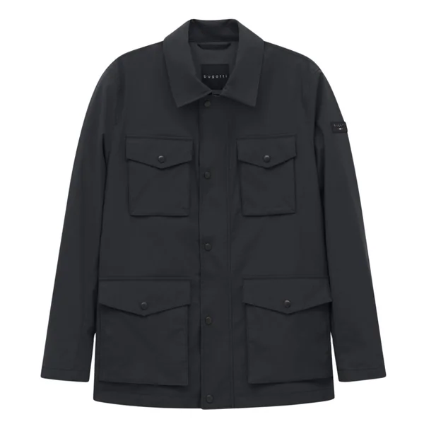 Bugatti Mens Jacket with Stand-up Collar - Navy - 40R