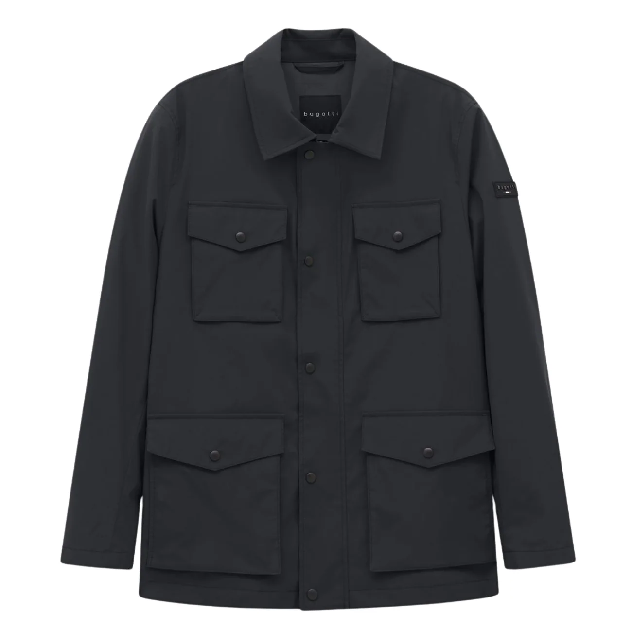 Bugatti Mens Jacket with Stand-up Collar - Navy - 40R