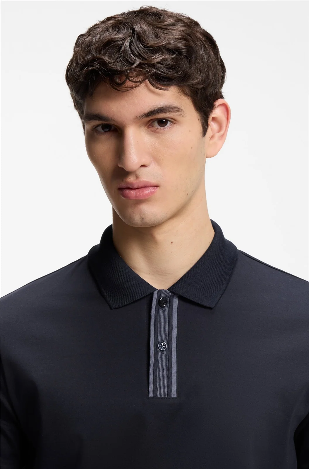 Boss H-Parlay Cotton Polo Shirt - Navy - M