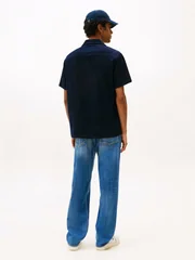 Tommy Jeans Cord Camp Shirt - Navy - L