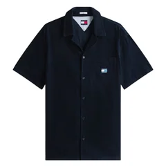 Tommy Jeans Cord Camp Shirt - Navy - L