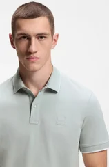 Boss Passertip Polo Shirt - Silver Blue - 2XL