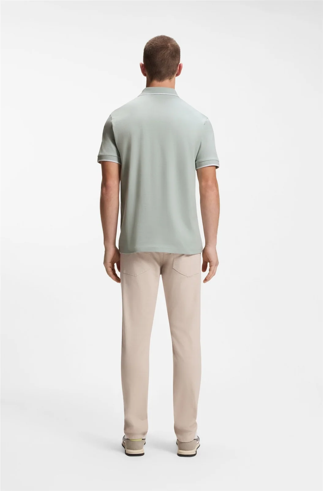 Boss Passertip Polo Shirt - Silver Blue - 2XL