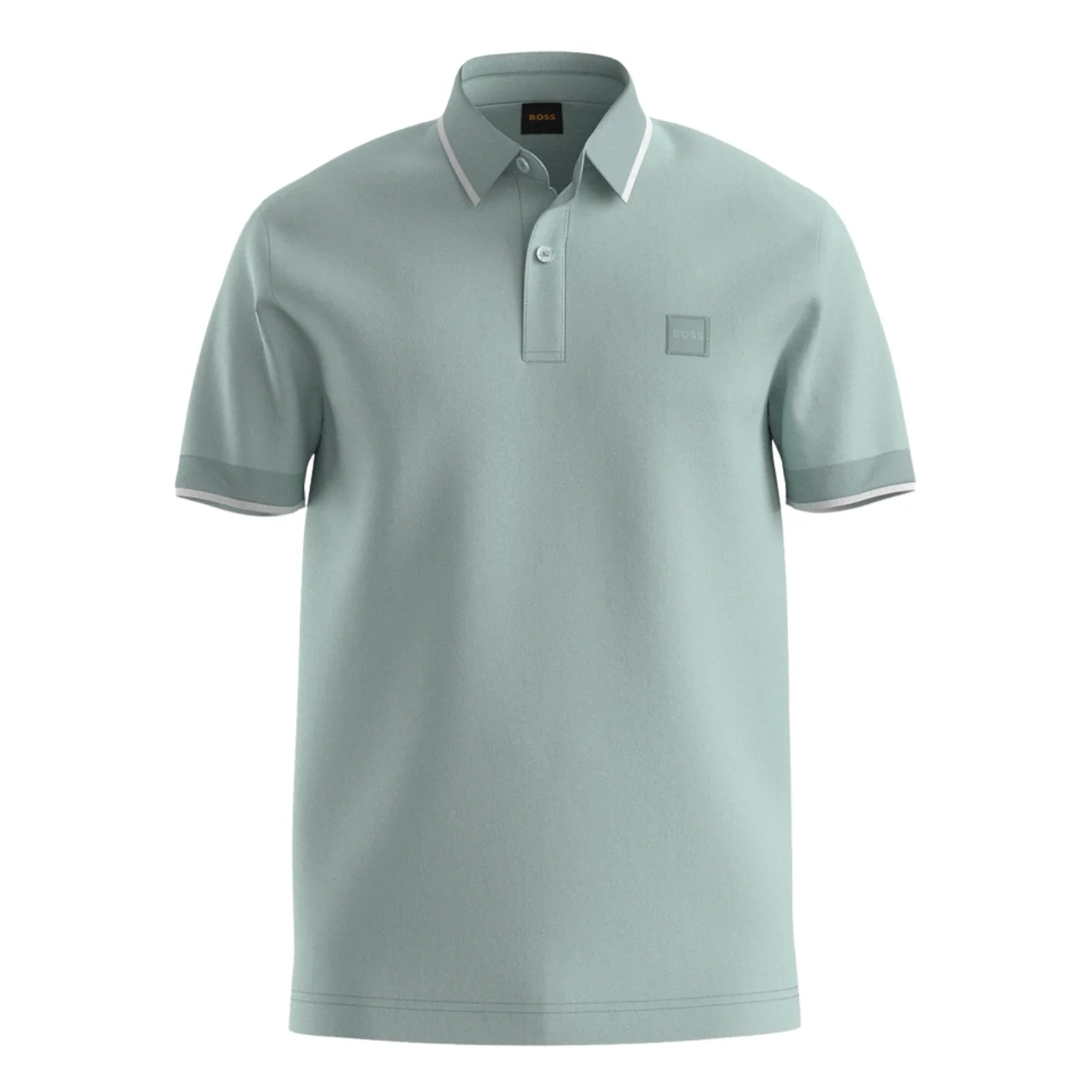 Boss Passertip Polo Shirt - Silver Blue - 2XL