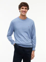 Tommy Hilfiger Pima Cotton Cashmere Blend Sweater - Blue - M