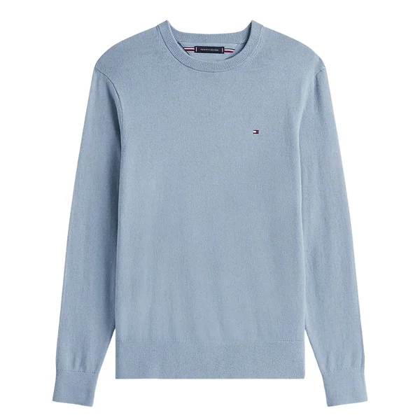 Tommy Hilfiger Pima Cotton Cashmere Blend Sweater - Blue - M