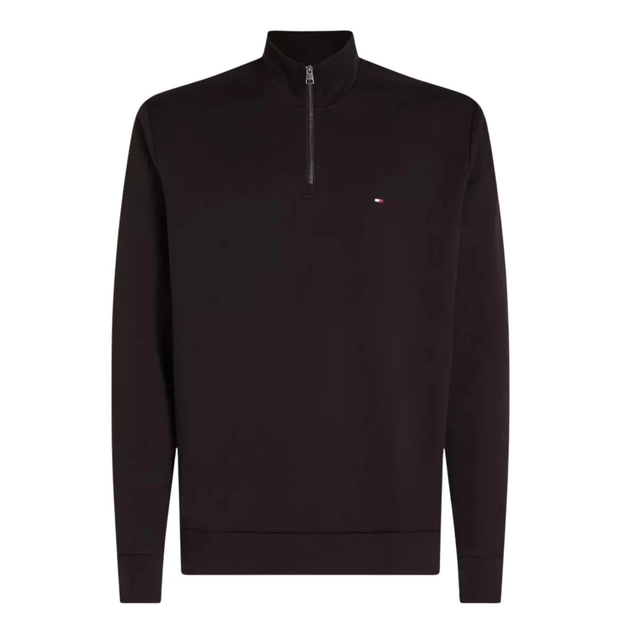 Tommy Hilfiger Essential Intechno Quarter-Zip Sweatshirt - Black - XL