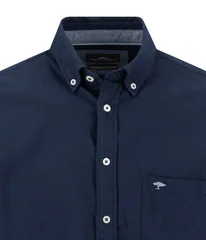 Fynch Hatton Premium Flannel B.D. Shirt - Navy - M