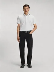 Boss Penrose Slim-fit Tipped Polo Shirt - White - 2XL