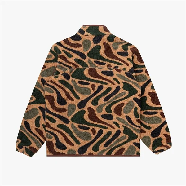 Parlez Hedgeman Zip Thru Camo Fleece - Brown - S